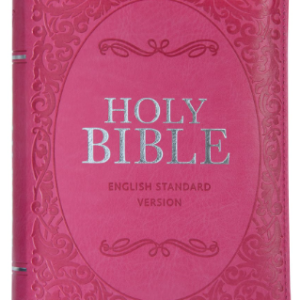ESV Pink Faux Leather Compact Bible With Zip