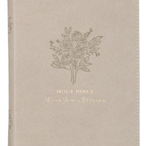 KJV Taupe Faux Leather Compact Bible