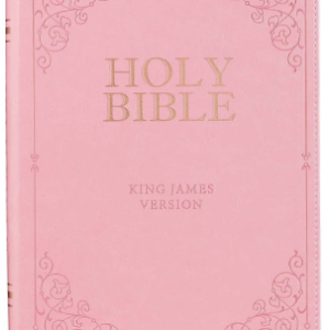 KJV Pink Faux Leather Full-Size Bible Giant Print Indexed