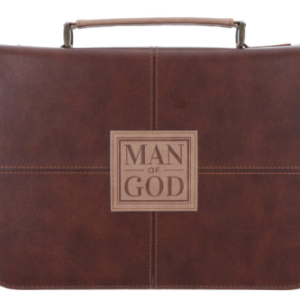 Man of God Faux Leather Bible Bag