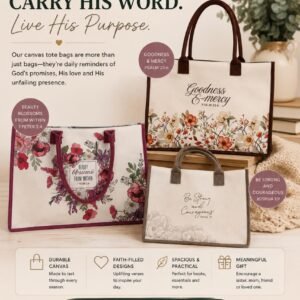 Carry His Word Faith-Filled Canvas Tote Bag